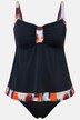 Tankini con fantasia, coppe morbide e spalline regolabili