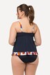 Tankini con fantasia, coppe morbide e spalline regolabili