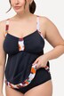 Tankini con fantasia, coppe morbide e spalline regolabili