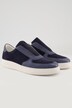 Slip-On-Sneaker, Ledermix, Wechselfußbett, Weite H