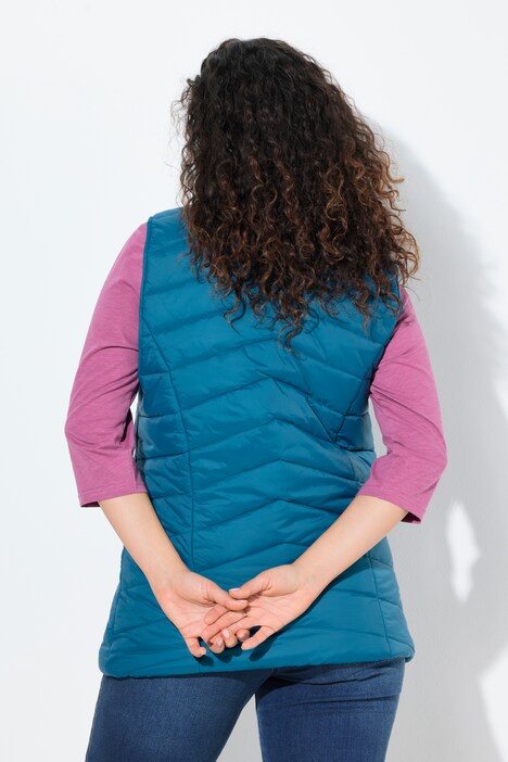 HYPRAR functionele doorgestikte bodywarmer, waterafstotend, ritszakken