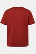 T-shirt JP 1880 à manches courtes, col rond et application NYC, teinture bleu indigo - jusqu'au 8 XL