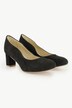 Leren pumps, suède, golfvorm, wijdte H