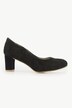 Leren pumps, suède, golfvorm, wijdte H