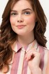 Eco Cotton Striped Tie Front 3/4 Sleeve Shirt