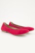 Leren ballerina's, suède, elastische instap, wijdte H