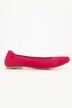 Leren ballerina's, suède, elastische instap, wijdte H