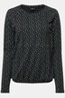T-shirt à col rond et manches longues. Imprimé sur toute la surface et label OEKO-TEX