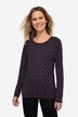 T-shirt, all-over print, ronde hals, lange mouw, ECOTEX