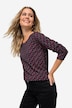 T-shirt, all-over print, ronde hals, lange mouw, ECOTEX