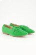 Ballerines en cuir daim, talon élastique, largeur H