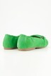 Ballerines en cuir daim, talon élastique, largeur H
