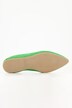 Ballerines en cuir daim, talon élastique, largeur H