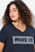 Camiseta técnica, secado rápido, cuello en V, media manga