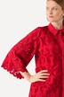 Chemisier en dentelle avec col chemise, silhouette en A, ourlet « festonné » et manches 3/4