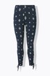 Leggings, økologisk bomuld, diamantmønster, slanke ben, bånd i sømmen