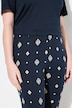 Leggings, økologisk bomuld, diamantmønster, slanke ben, bånd i sømmen