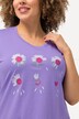 T-shirt, bloemen, Classic, ronde hals, korte mouwen