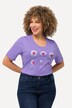 T-shirt, bloemen, Classic, ronde hals, korte mouwen