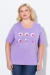 T-shirt, bloemen, Classic, ronde hals, korte mouwen