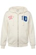 Mikina s kapucí JP1880, zip, nášivky, klokaní kapsa, do 8XL