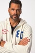JP1880 Hoodie-jack, rits, badges, kangoeroezak, tot 8XL