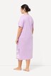 Camisón, motivo en el dobladillo, escote en V, media manga