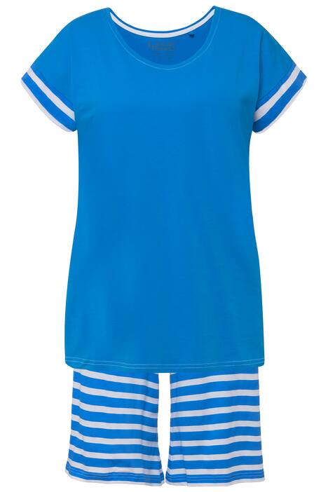 Krátké pyžamo, kulatý výstřih, šortky, bez rukávů