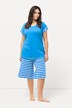Krátké pyžamo, kulatý výstřih, šortky, bez rukávů