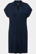 Chemise de nuit oversize, manches courtes et décolleté en V, col chemise