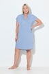 Chemise de nuit oversize, manches courtes et décolleté en V, col chemise