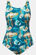 Maillot de bain, cactus, sans bonnets souples, fronces