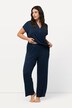 Pyjama, oversized, kaksiosainen, paitakaulus, lyhyet hihat