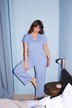 Pigiama dal taglio oversize a due pezzi con collo da camicia e mezze maniche