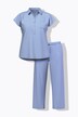 Pigiama dal taglio oversize a due pezzi con collo da camicia e mezze maniche