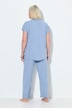 Pigiama dal taglio oversize a due pezzi con collo da camicia e mezze maniche