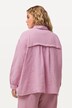 Mušelínová košilová halenka, oversize, límeček, dlouhé rukávy