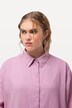 Mušelínová košilová halenka, oversize, límeček, dlouhé rukávy