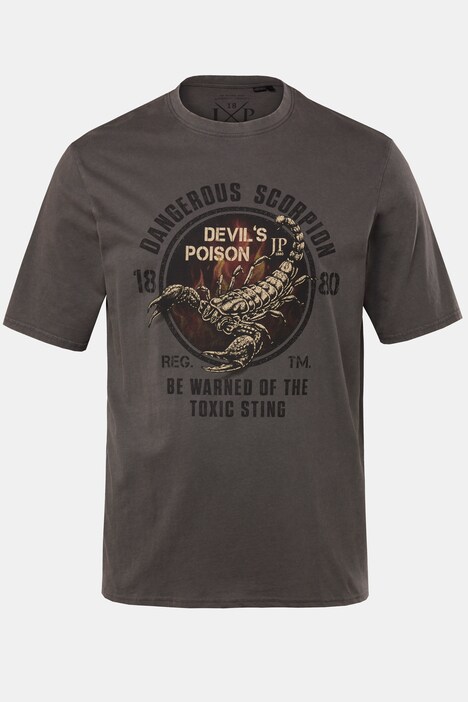 T-Shirt, Halbarm, Vintage Look, Scorpion, bis 8 XL