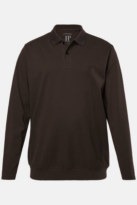 JP 1880 poloshirt, basic, Buik-Fit, lange mouwen, piqué, XXL tot 8XL