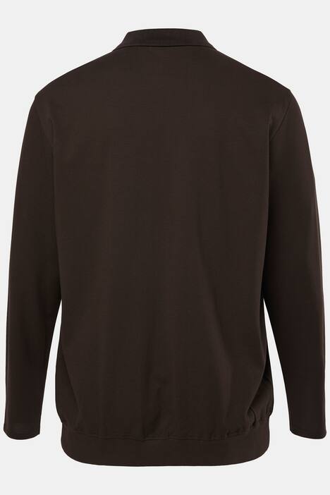 JP 1880 poloshirt, basic, Buik-Fit, lange mouwen, piqué, XXL tot 8XL