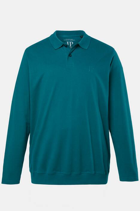 Polo JP 1880 ventre confort, coupe Basic, manches longues et tissu piqué - du XXL au 8 