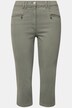 Pantaloni a 7/8 modello Mony in comodo tessuto elasticizzato con tasche con zip