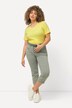 Pantaloni a 7/8 modello Mony in comodo tessuto elasticizzato con tasche con zip