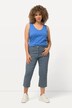 Pantaloni a 7/8 modello Mony in comodo tessuto elasticizzato con tasche con zip