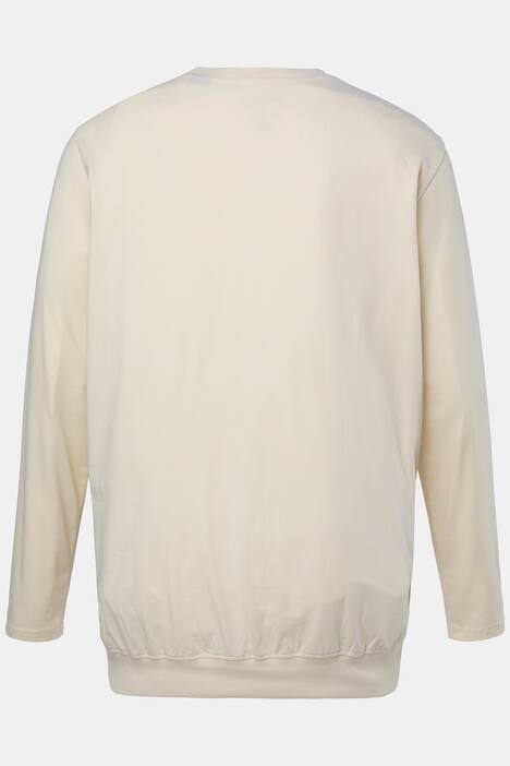 JP 1880 shirt met lange mouwen, basic, Buik-Fit, ronde hals, tot 8XL