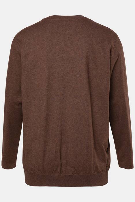 JP 1880 shirt met lange mouwen, basic, Buik-Fit, ronde hals, tot 8XL