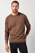 T-shirt manches longues et col rond, ventre confort, collection Basic - jusqu'au 8 XL