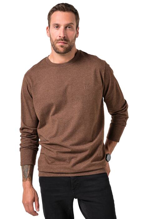 Tričko s dlouhými rukávy, Basic, pohodlný břišní střih, kulatý výstřih, do 8XL