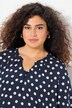 Tunika med fugle mønster, tunikaudskæring og 3/4 ærmer